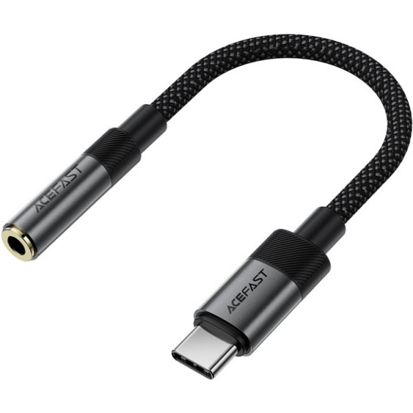Перехідник USB-C -> 3.5 mm 15cm audio converter J12 Acefast black