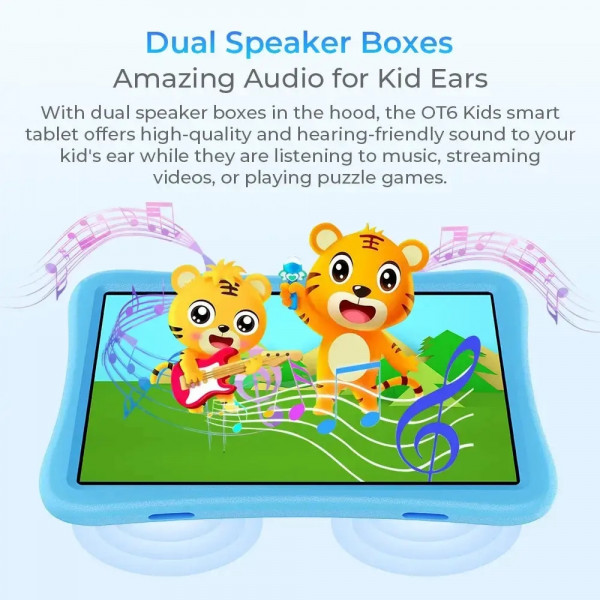 Планшет Oukitel OT6kids 10" HD+ /4GB/64GB/ RK3562 /8000mAh/ 5+2Мп/ WIFI Blue