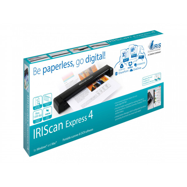 Сканер A4 Canon IRIScan Express 4 (1200dpi USB портативний протяжний чорний)