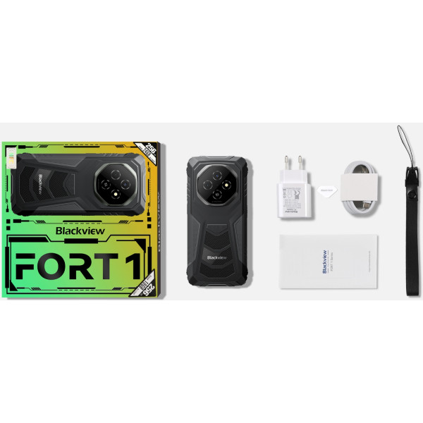 Смартфон Blackview FORT 1 6.56" HD+ /6GB/256GB/ T615 / 10000mAh / 16+2+8Мп / NFC / IP69K / Orange