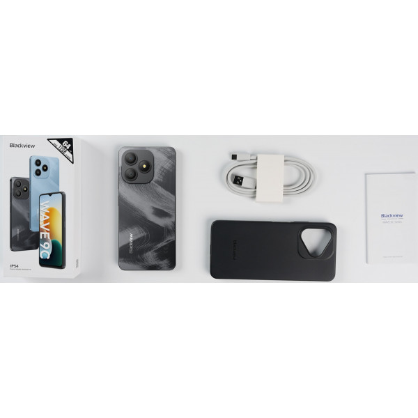 Смартфон Blackview WAVE 9C 6.56" HD /4GB/128GB/ T603 /5000mAh/ 13+8Мп / Black