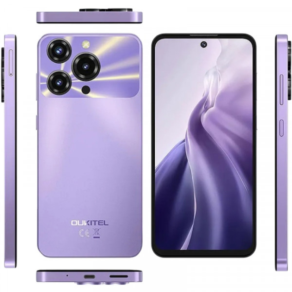 Смартфон Oukitel C69 7.2" HD+ /8GB/512GB/ T606 /6000mAh/ 64+8Мп/ NFC Purple