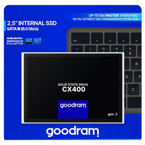 SSD 512GB GoodRAM CX400 SATA III 2.5" 3D NAND