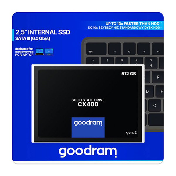 SSD 512Gb GoodRAM CX400 SATA III 2.5" 3D NAND, Retail