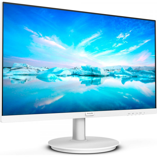 TFT 23.8" Philips 241V8AW, IPS, 75Hz, VGA, HDMI, колонки, білий