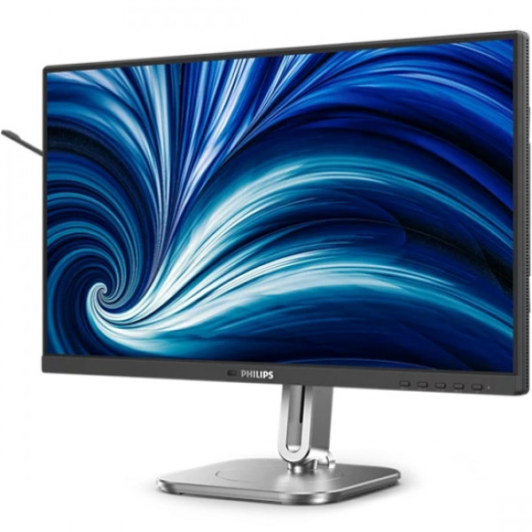 TFT 23.8" Philips 24B2N4200, IPS, 120Гц, VGA, HDMI, DP, USB-hub, HAS, Pivot, кол, чорно-сріблястий