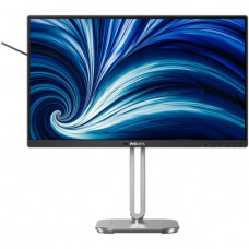 TFT 23.8" Philips 24B2N4200, IPS, 120Гц, VGA, HDMI, DP, USB-hub, HAS, Pivot, кол, чорно-сріблястий