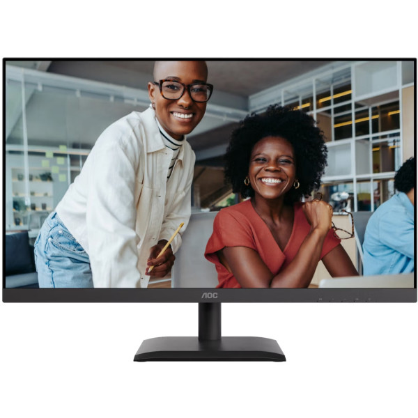 TFT 27" AOC U27E4CV, 4K UHD, IPS, 2xHDMI, DP, USB-C, RJ-45, USB hub, HAS, Pivot, кол., чорний
