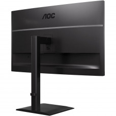 TFT 27" AOC U27E4CV, 4K UHD, IPS, 2xHDMI, DP, USB-C, RJ-45, USB hub, HAS, Pivot, кол., чорний