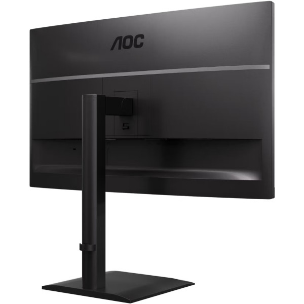TFT 27" AOC U27E4CV, 4K UHD, IPS, 2xHDMI, DP, USB-C, RJ-45, USB hub, HAS, Pivot, кол., чорний