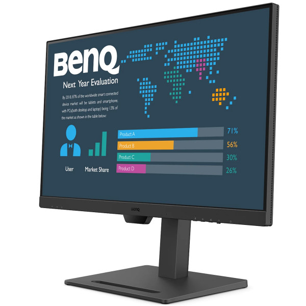 TFT 27" BenQ BL2790QT, IPS, QHD, 75Hz, HDMI, DP, DP-out, USB-C, HAS, USB-hub, колонки, чорний