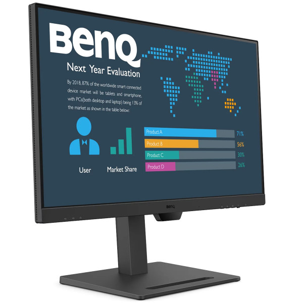 TFT 27" BenQ BL2790QT, IPS, QHD, 75Hz, HDMI, DP, DP-out, USB-C, HAS, USB-hub, колонки, чорний