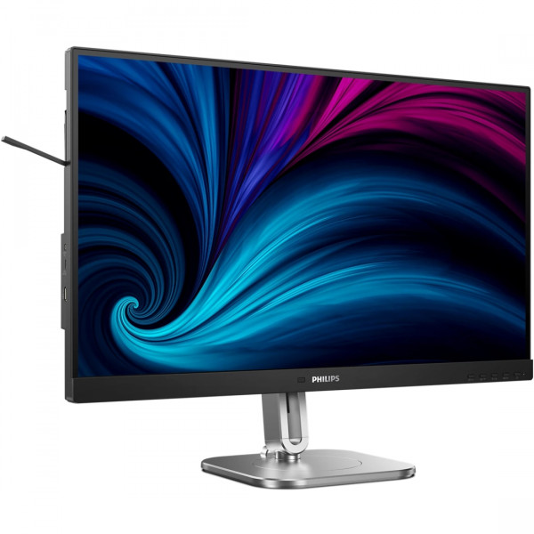 TFT 27" Philips 27B2N4500, QHD IPS,120Hz, 2xHDMI, DP, USB-hub, HAS, Pivot, кол., темно-сірий