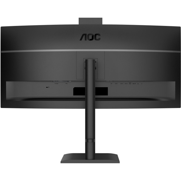 TFT 34" AOC CU34E4CW, WQHD, VA, 120Гц, вигн., 2xHDMI, DP, USB-C, RJ-45, USB-hub,cam,HAS, кол.,чорний