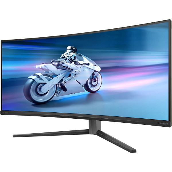 TFT 34" Philips 34M2C6500, QD-OLED, 175hz, вигн, WQHD, 2xHDMI, DP, USB-hub, HAS, cинювато-сірий