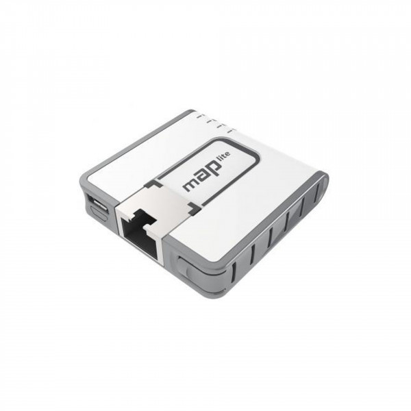 Точка доступу Mikrotik RBmAPL-2nD mAP lite with 650Mhz CPU, 64MB RAM, 1xLAN, built-in Dual Chain 2.4