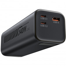 УМБ Choetech 27000mAh 140W PD5.0,QC3.0, USB-A, 2xUSB-C In/Out, TFT Display, black