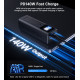 УМБ Choetech 27000mAh 140W PD5.0,QC3.0, USB-A, 2xUSB-C In/Out, TFT Display, black