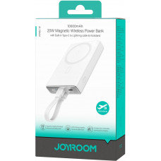 УМБ Joyroom Magnetic Wireless 10000mAh JR-PBM01 20W QC, USB-C In/Out White