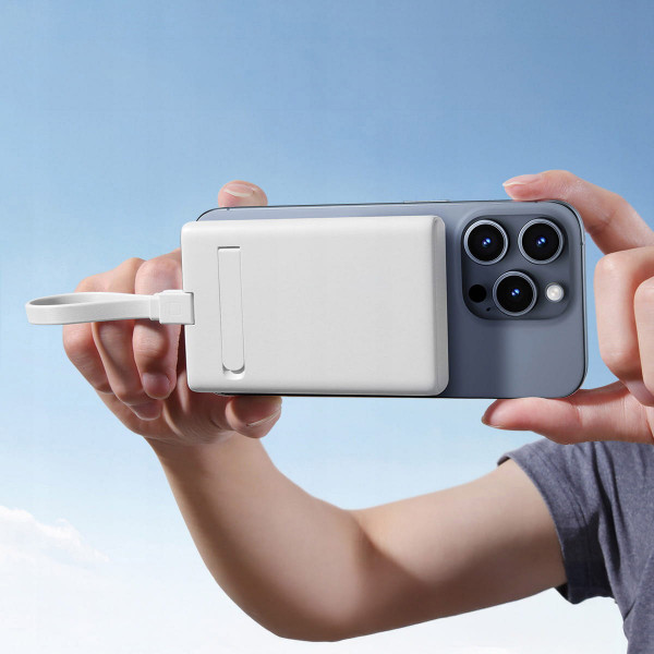 УМБ Joyroom Magnetic Wireless 10000mAh JR-PBM01 20W QC, USB-C In/Out White