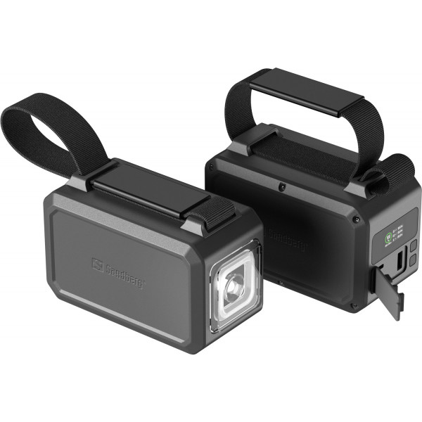 УМБ Sandberg Survivor 40000mAh, 100W, 2xUSB-С, USB-A, LED ліхтар, наскрізне живлення, чорний