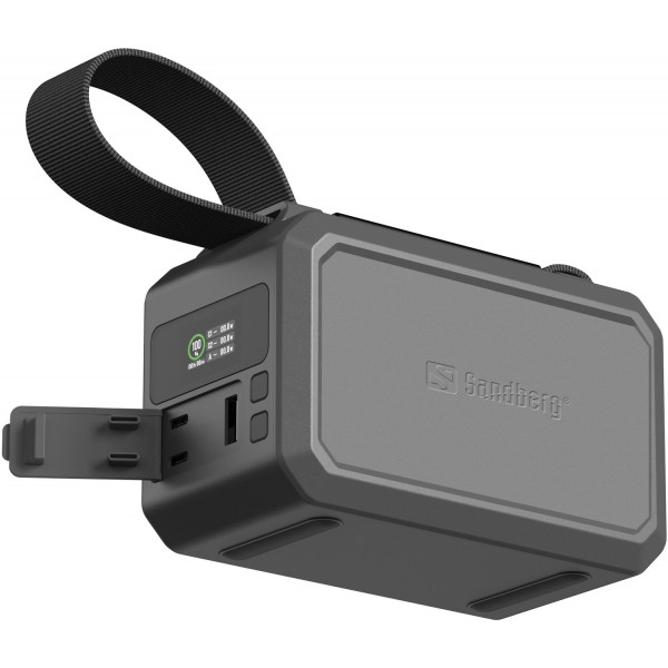 УМБ Sandberg Survivor 40000mAh, 100W, 2xUSB-С, USB-A, LED ліхтар, наскрізне живлення, чорний