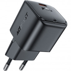 Зарядний пристрій 1xUSB-C 30W Gan A77 mini Fast Charger Black Acefast