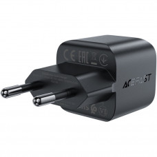 Зарядний пристрій 1xUSB-C 30W Gan A77 mini Fast Charger Black Acefast