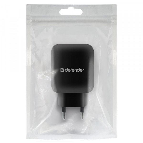 Зарядний пристрій 2xUSB 12W 2.1А EPA-13 чорний Defender