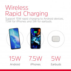 Зарядний пристрій Wireless 15W Energizer WCP107 чорний