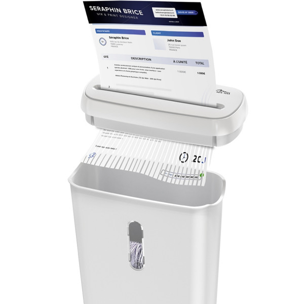 Знищувач документів Media-Tech WHITE SHREDDER