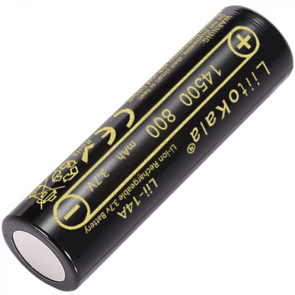 Акумулятор 14500 LiitoKala, Lii-14A, 800mAh, 3.7V li-ion battery, 1 pcs
