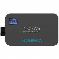 Акумуляторна батарея Marsriva LiFePO4, 12.8V/102Ah , 1.30kWh, настінне кріплення