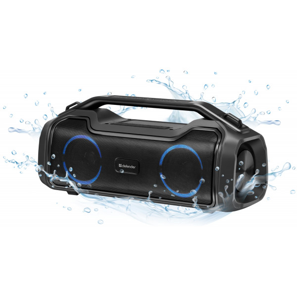 Акустична система 1.0 Defender Beatbox 50, 50W, Bluetooth/RGB/TF/TypeC/IPX5/PWB чорна