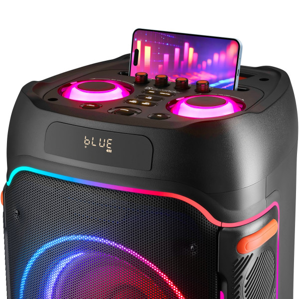 Акустична система 2.0 Defender Boomer 120, 120Вт BT/FM/TF/USB/MIC/LED, чорна