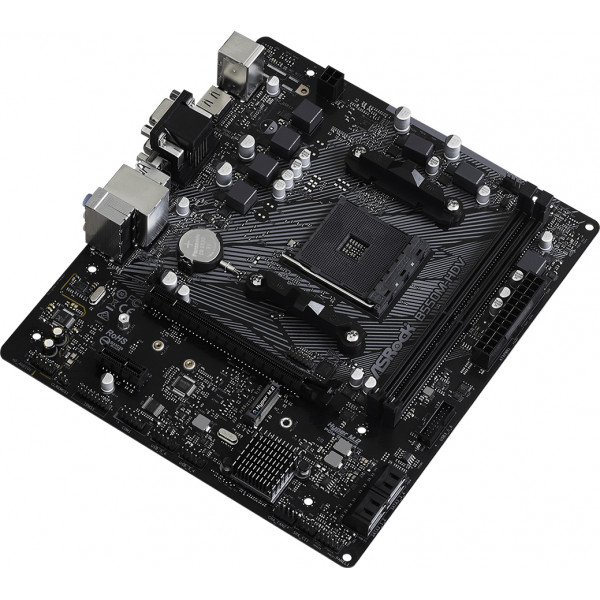 ASRock B550M-HDV (AM4/B550, 2*DDR4, PCIex16, DVI/HDMI/VGA, 4xSATAІІІ, M.2, GLan, 7.1ch, mATX)