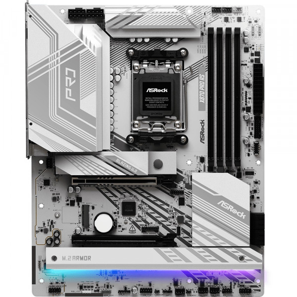 ASRock X870 PRO RS (AM5/X870, 4*DDR5, 2xPCIex16, HDMI/USB4, 4xSATA, 3xM.2, 2.5GLan, ATX)