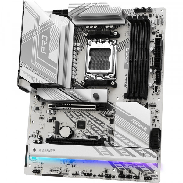 ASRock X870 PRO RS (AM5/X870, 4*DDR5, 2xPCIex16, HDMI/USB4, 4xSATA, 3xM.2, 2.5GLan, ATX)