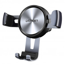 Автомобільне кріплення для смартфона 4.7-6.5" Gravity (На решітку) LP130 Ugreen Косм. Сіре