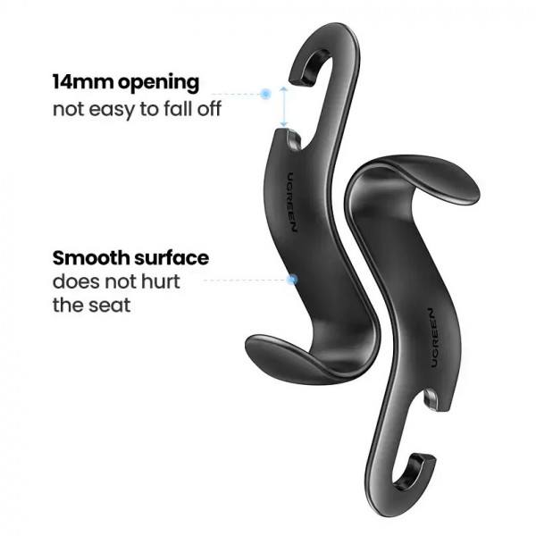 Автомобільний гачок-тримач LP104 Ugreen Чорний