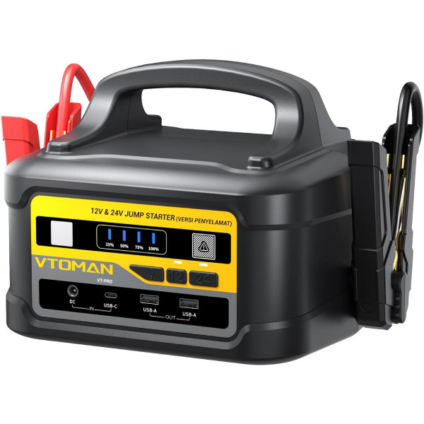 Автомобільний Jump Starter VT-Pro 10000A, 12V/24V, 58800mAh, 215.8 Вт/год Vtoman