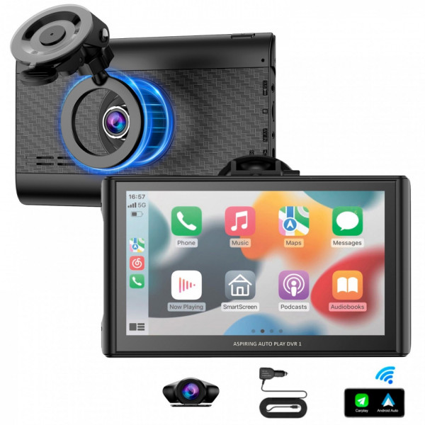Автомобільний монітор Aspiring Auto Play DVR 1 Magnet CarPlay Android auto