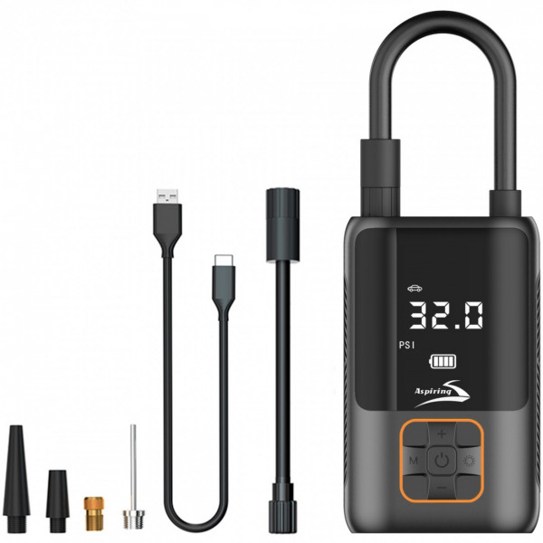 Автомобільний портативний компресор Aspiring Storm 4 22л, Power Bank 4000 мАг