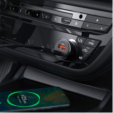 Автозарядка 2xUSB 60W (USB-C + USB-A) B12 Acefast
