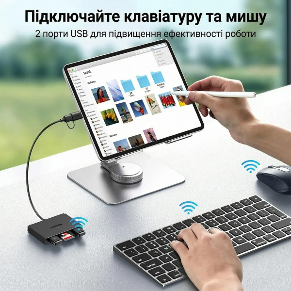 Card Reader USB 3.0 4-in-1,OTG USB-C/USB-A, SD/TF, 4-in-1 CM812 Ugreen