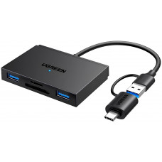 Card Reader USB 3.0 4-in-1,OTG USB-C/USB-A, SD/TF, 4-in-1 CM812 Ugreen
