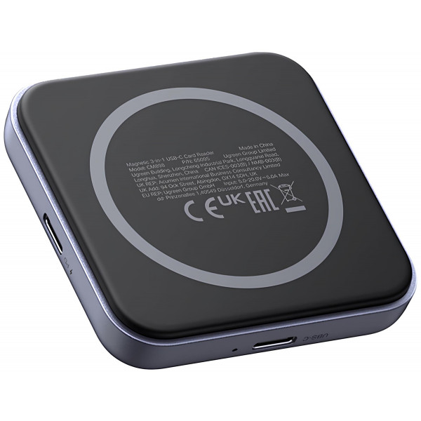 Card Reader USB 3.2 Magnetic, USB-C SD/MicroSD UHS-II 312 МБ/с PD 100W CM898 Ugreen