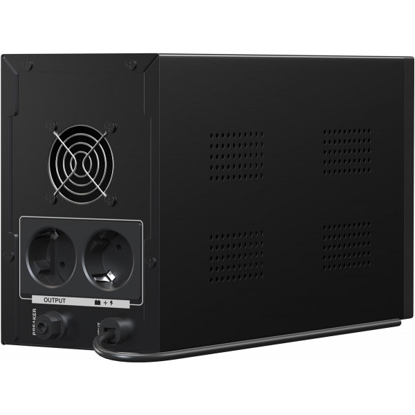 ДБЖ Marsriva MR-UF2000, 2000ВА/1200Вт, Line-Interactive, LED version, 2хSchuko, 2*12V/9Ah, metal