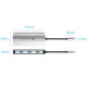 Док-станція USB3.1 Type-C -> HDMI 4K60Hz/USB 3.0x3/PD 100W 5-in-1 Vention