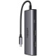 Док-станція USB3.1 Type-C -> HDMIx2,4K60Hz(8k30Hz)/USB3.0x2/Type-C/PD 100W CM498 6in1 Ugreen